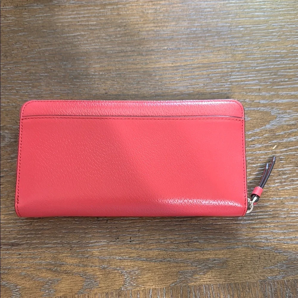 Kate Spade Coral Leather Wallet - Picture 2 of 4
